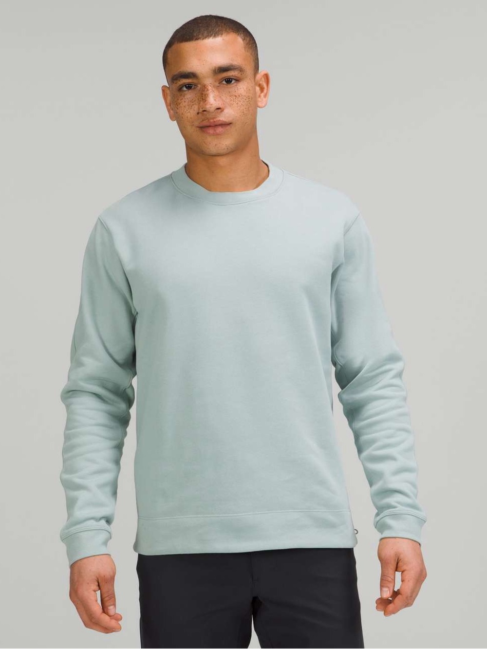 Lululemon French Terry Oversized Long-Sleeve Crew Mens Size XXL in Teal